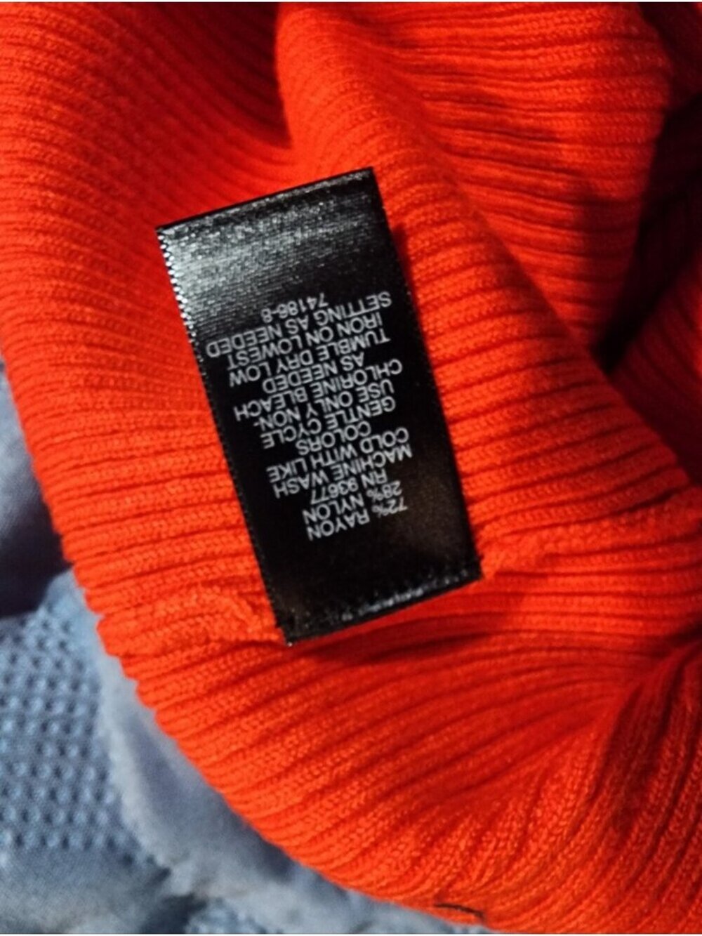 BOLD elements Ribbed Knit Top in Red - Picture 3 of 6